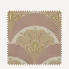 Liberty Interiors Furnishing Fabrics^Fabric Swatch - Deco Scallop Multi Jacquard in Lacquer