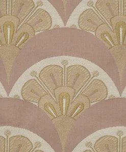 Liberty Interiors Furnishing Fabrics^Fabric Swatch - Deco Scallop Multi Jacquard in Lacquer