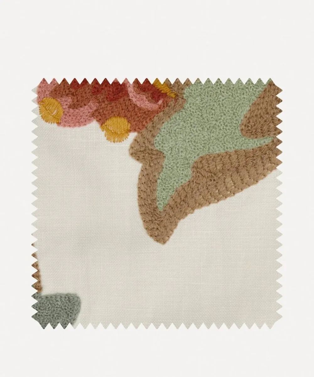 Liberty Interiors Furnishing Fabrics^Fabric Swatch - Eden Stitch in Lichen