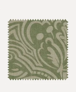Liberty Fabrics Furnishing Fabrics^Fabric Swatch – Etched Bloom in Fern
