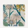 Liberty Interiors Furnishing Fabrics^Fabric Swatch - Faria Flowers Wycombe Linen in Lapis