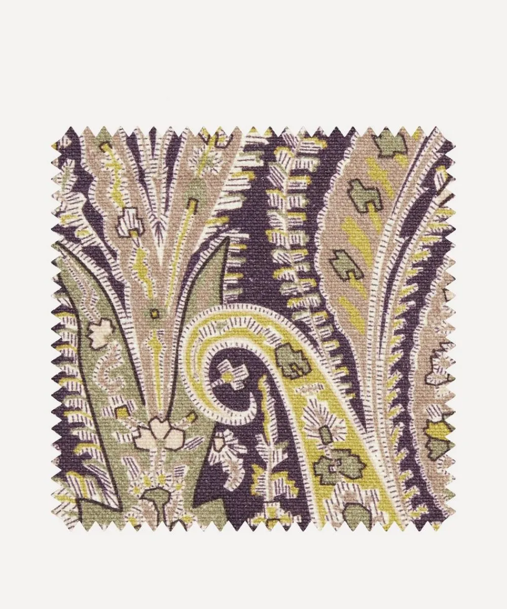 Liberty Interiors Furnishing Fabrics^Fabric Swatch - Felix Raison Emberton Linen in Dragonfly