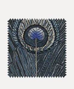 Liberty Interiors Furnishing Fabrics^Fabric Swatch - Hera Feather Ladbroke Linen in Lapis