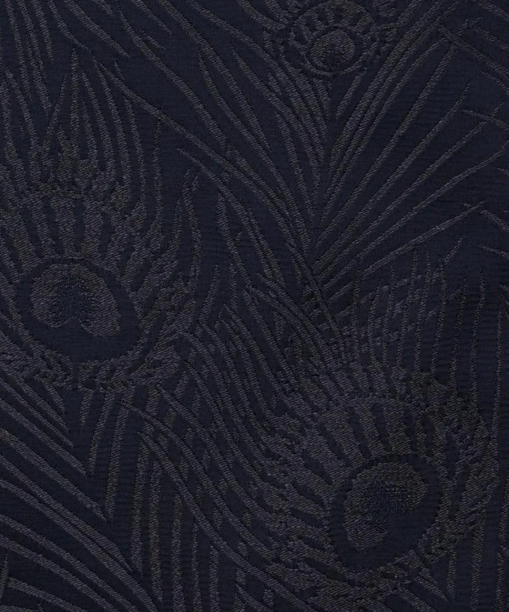 Liberty Interiors Furnishing Fabrics^Fabric Swatch - Hera Plume Dyed Jacquard in Ink