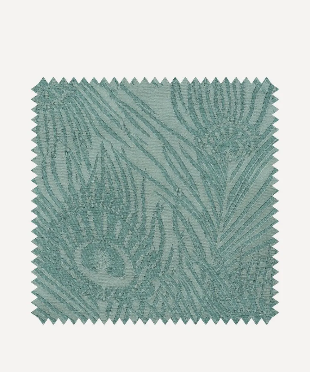Liberty Interiors Furnishing Fabrics^Fabric Swatch - Hera Plume Dyed Jacquard in Salvia