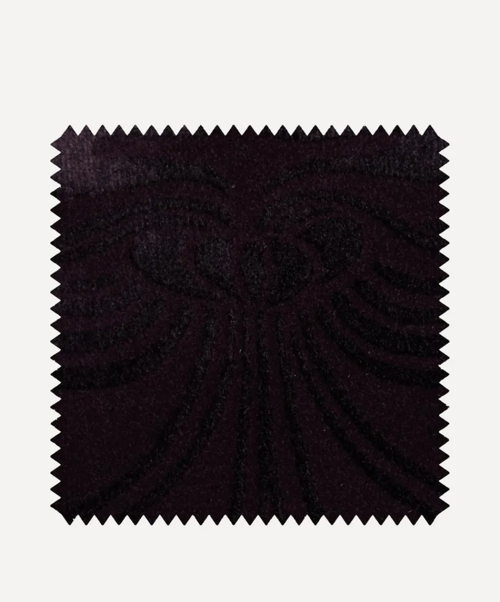 Liberty Interiors Furnishing Fabrics^Fabric Swatch - Ianthe Velvet in Dragonfly