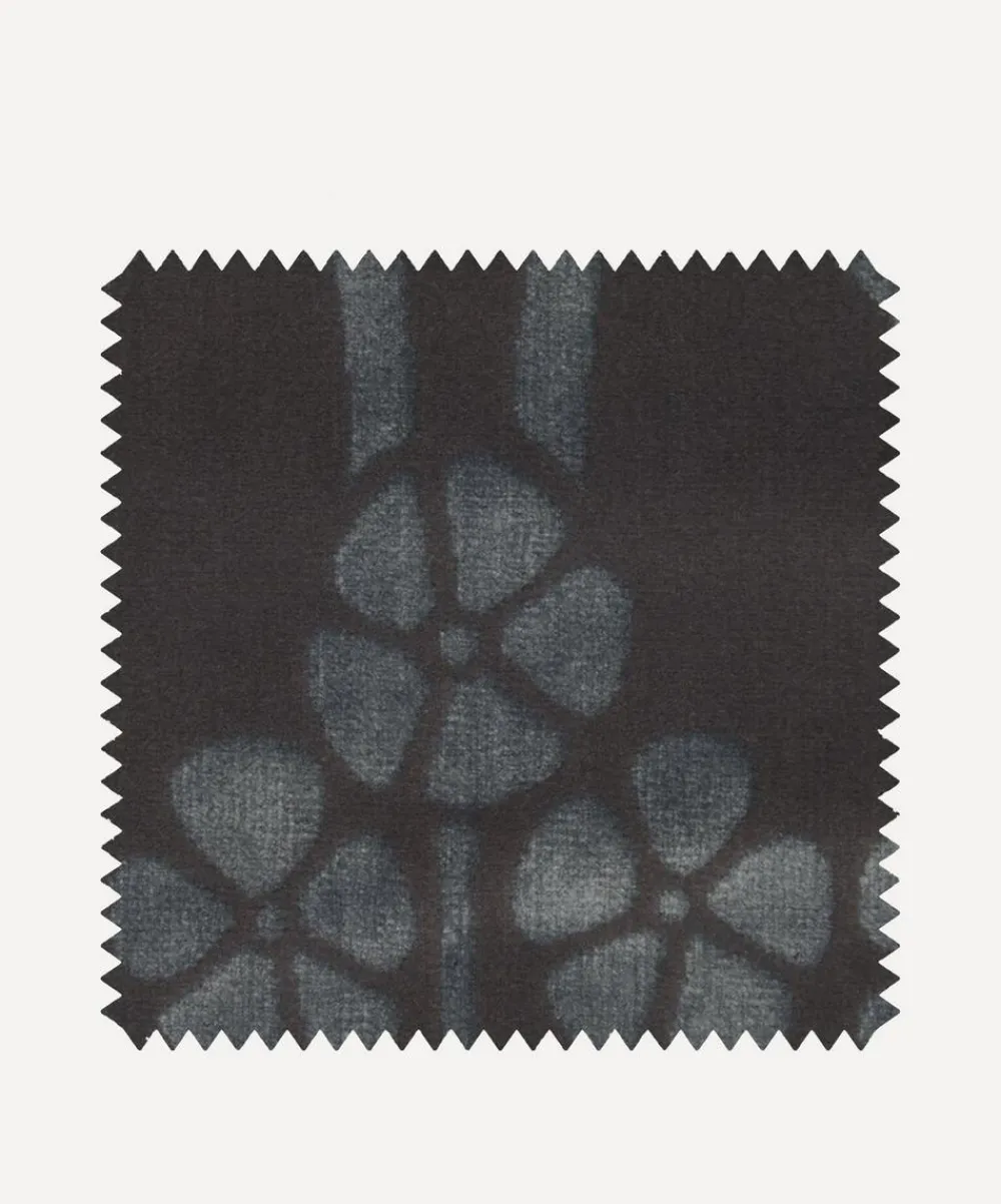 Liberty Interiors Furnishing Fabrics^Fabric Swatch - Ianthe Velvet in Pewter