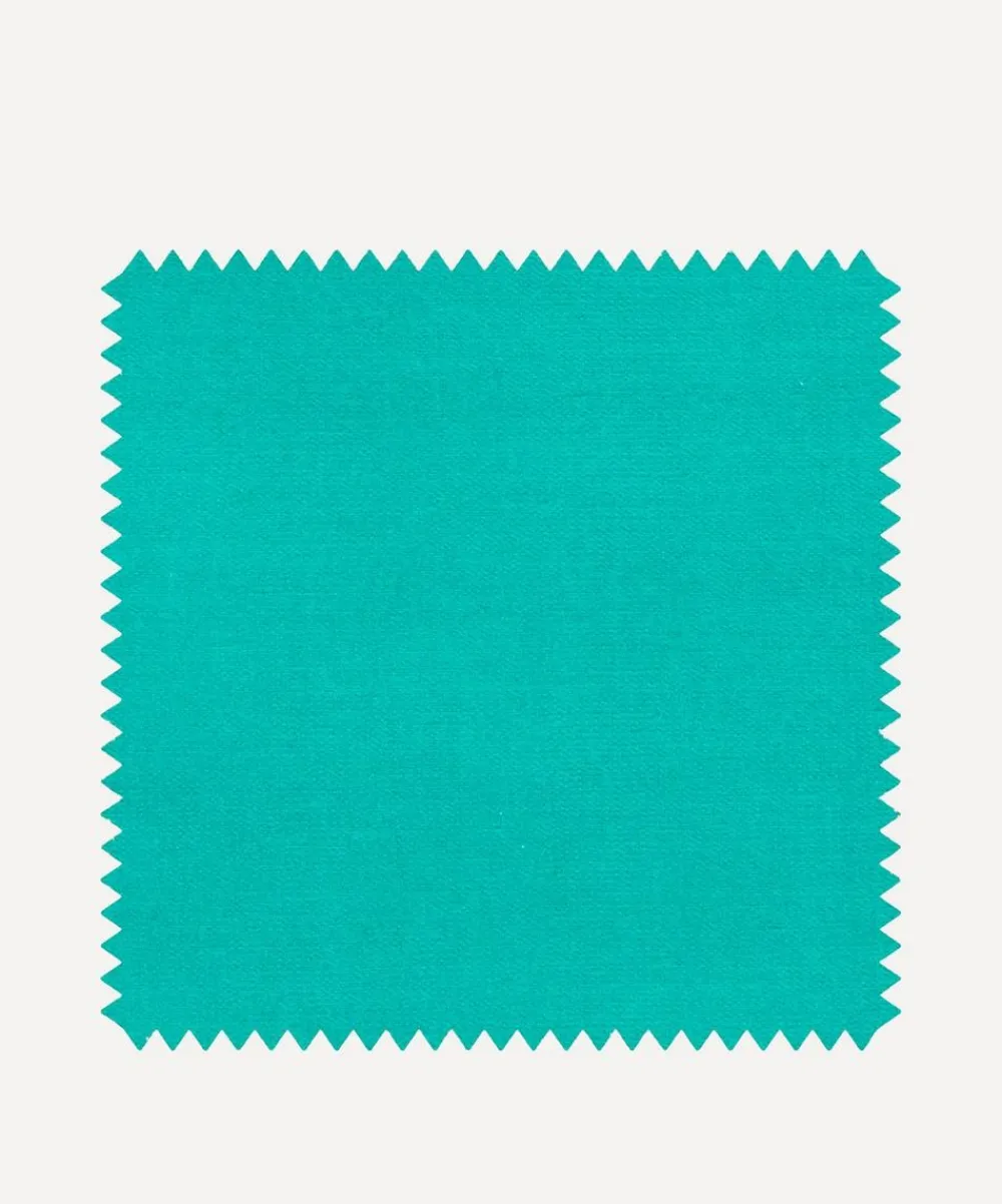 Liberty Interiors Furnishing Fabrics^Fabric Swatch - Jadeite Plain Cotton Velvet