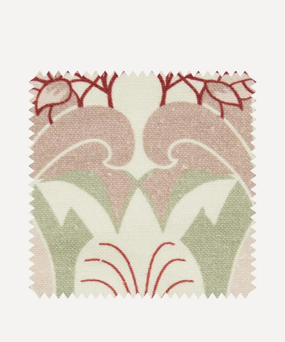 Liberty Interiors Furnishing Fabrics^Fabric Swatch - Katherine Nouveau Emberton Linen in Lacquer