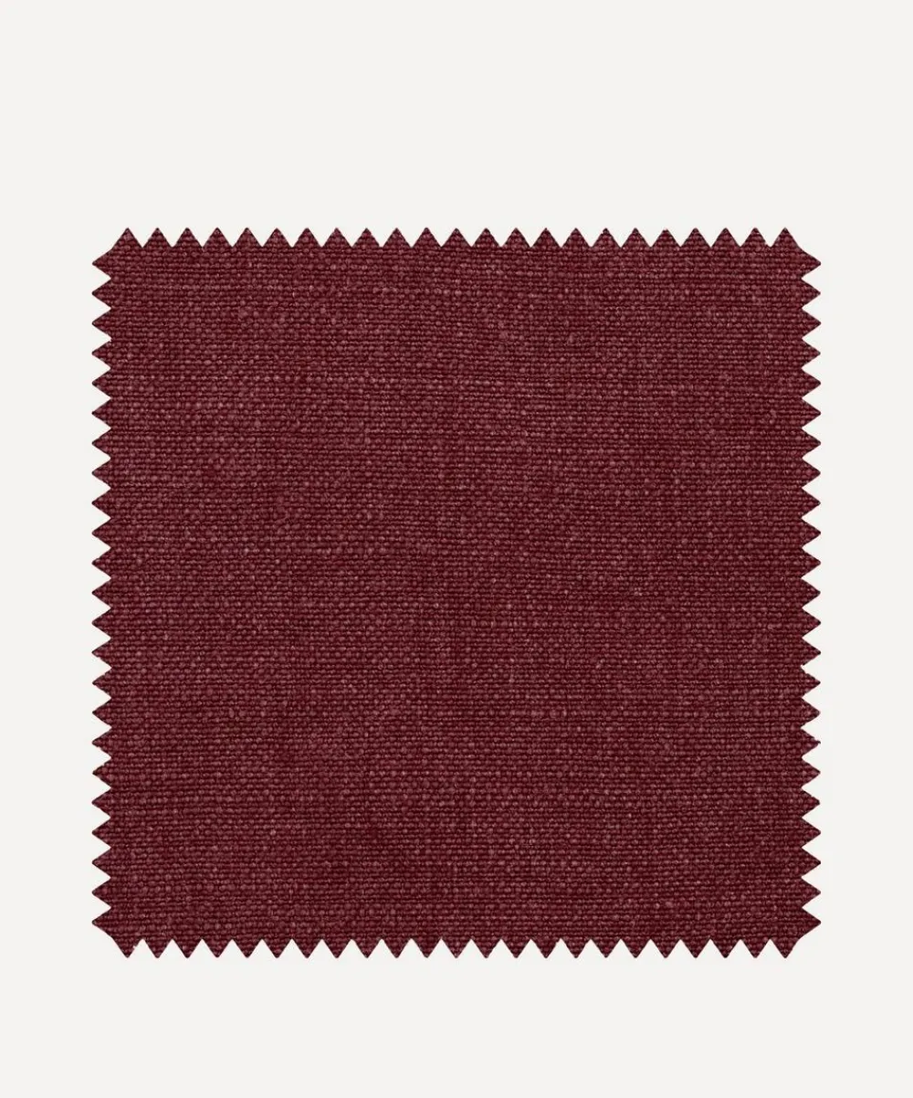 Liberty Interiors Furnishing Fabrics^Fabric Swatch - Madder Plain Emberton Linen