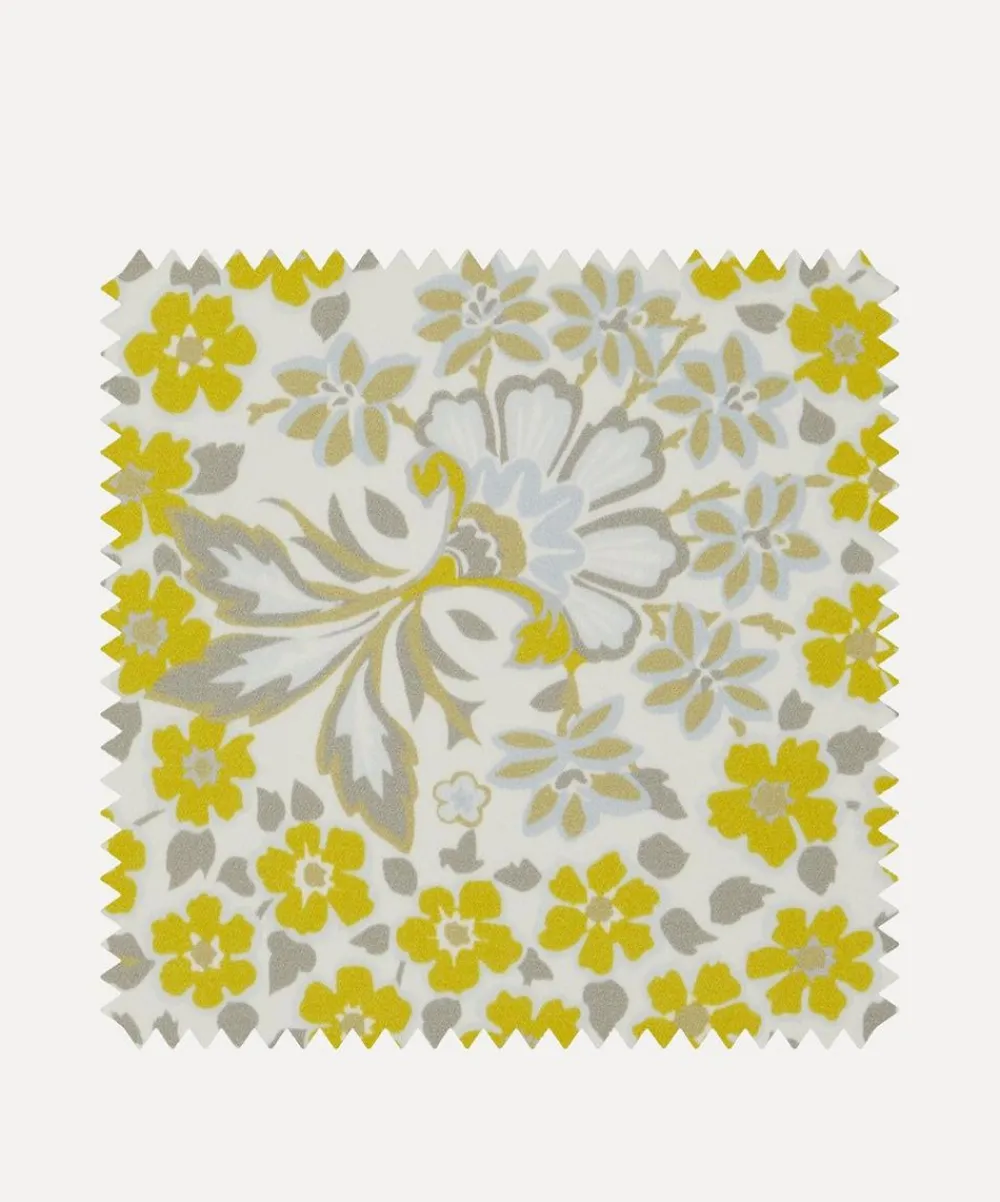 Liberty Interiors Furnishing Fabrics^Fabric Swatch - Marquess Garden Chesham Sateen in Lichen