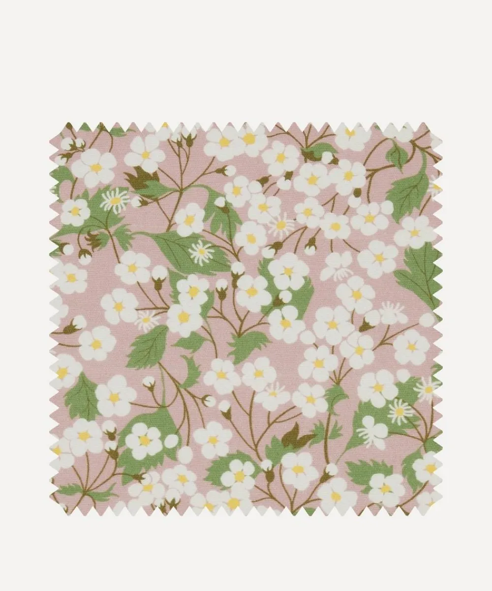 Liberty Interiors Furnishing Fabrics^Fabric Swatch - Mitsi Blossom Cotton in Slipper