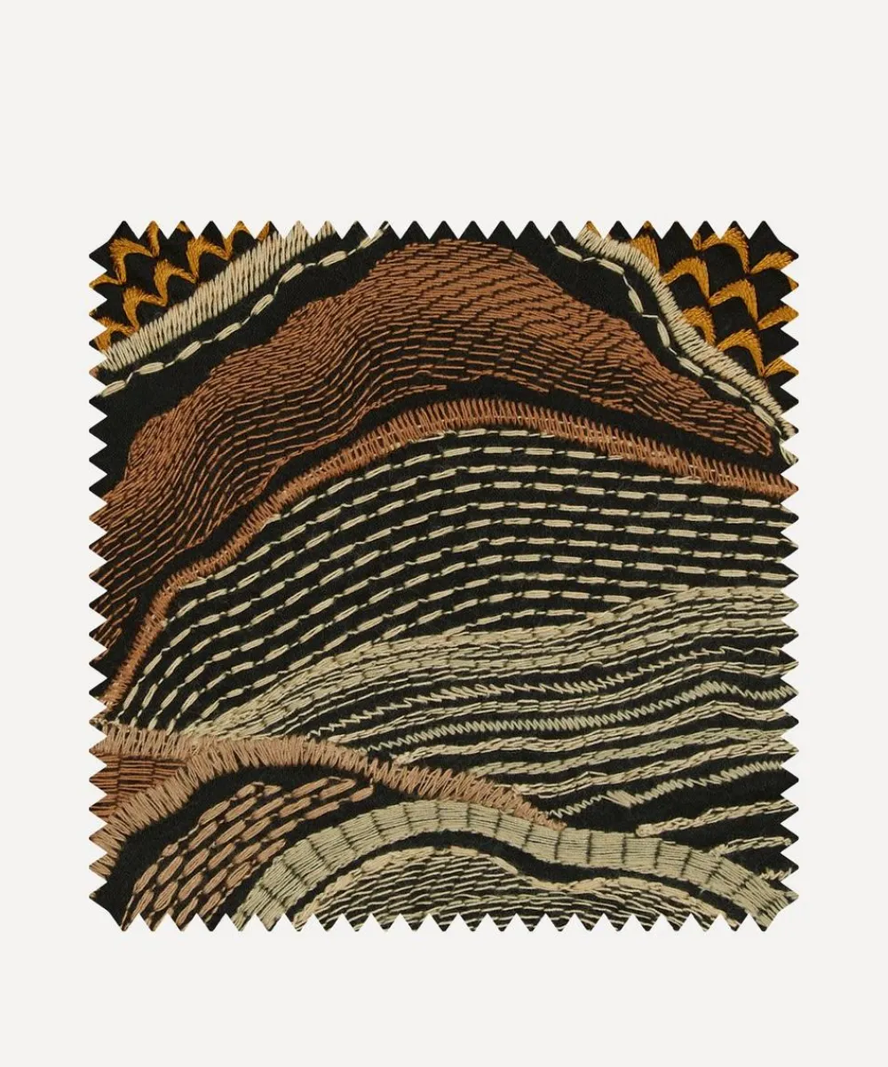 Liberty Interiors Furnishing Fabrics^Fabric Swatch - Mount Edo in Pewter Dark