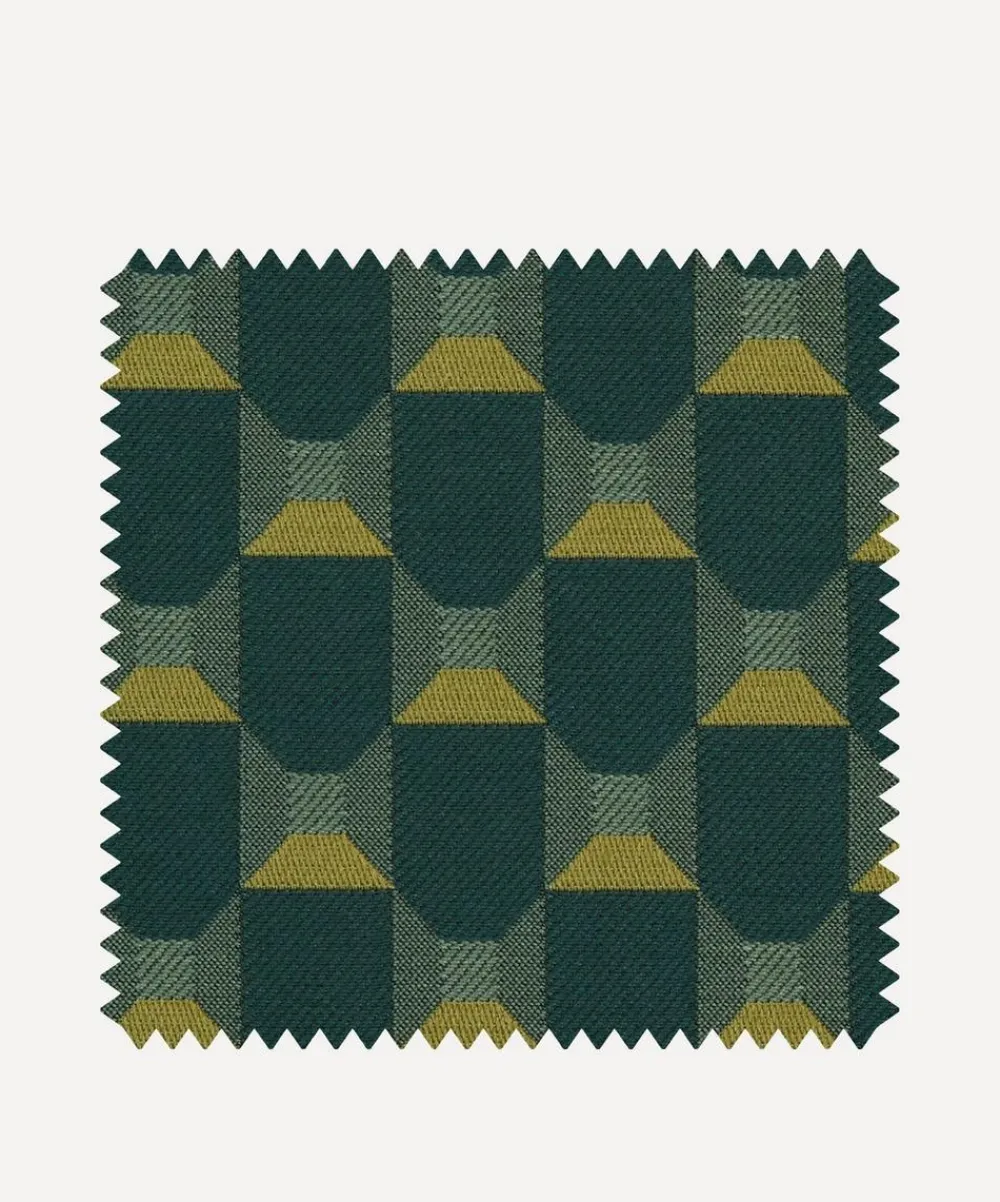 Liberty Interiors Furnishing Fabrics^Fabric Swatch - Obi Check in Acacia