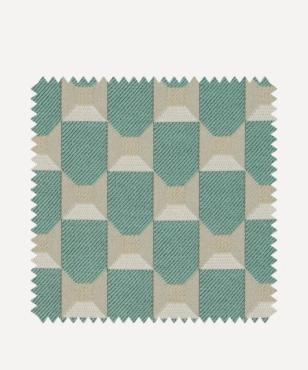 Liberty Interiors Furnishing Fabrics^Fabric Swatch - Obi Check in Salvia