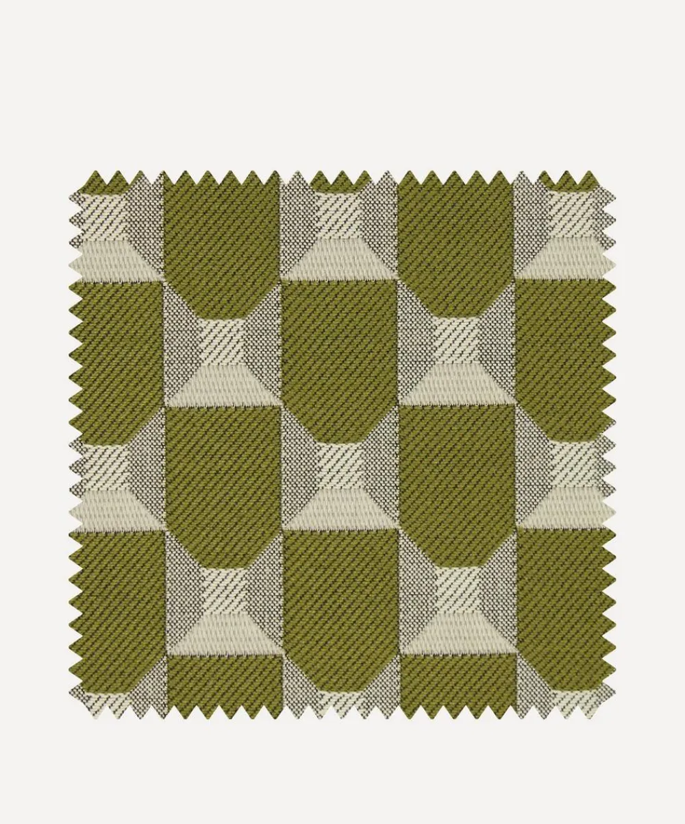 Liberty Interiors Furnishing Fabrics^Fabric Swatch - Obi Check in Kelp