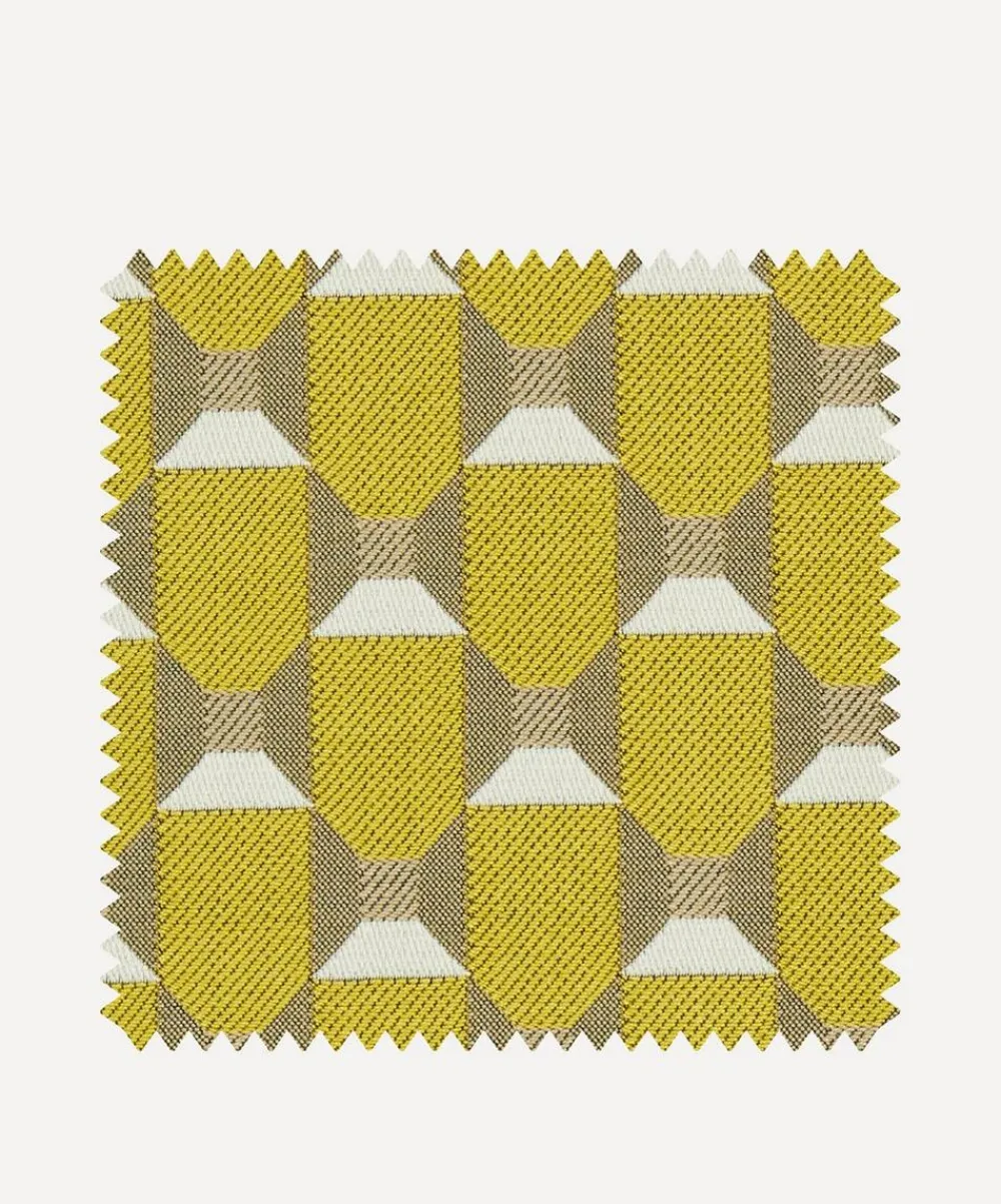 Liberty Interiors Furnishing Fabrics^Fabric Swatch - Obi Check in Fennel