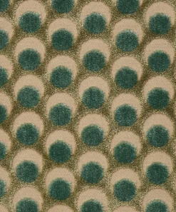 Liberty Interiors Furnishing Fabrics^Fabric Swatch - Ottoman Spot Cut Velvet in Lichen