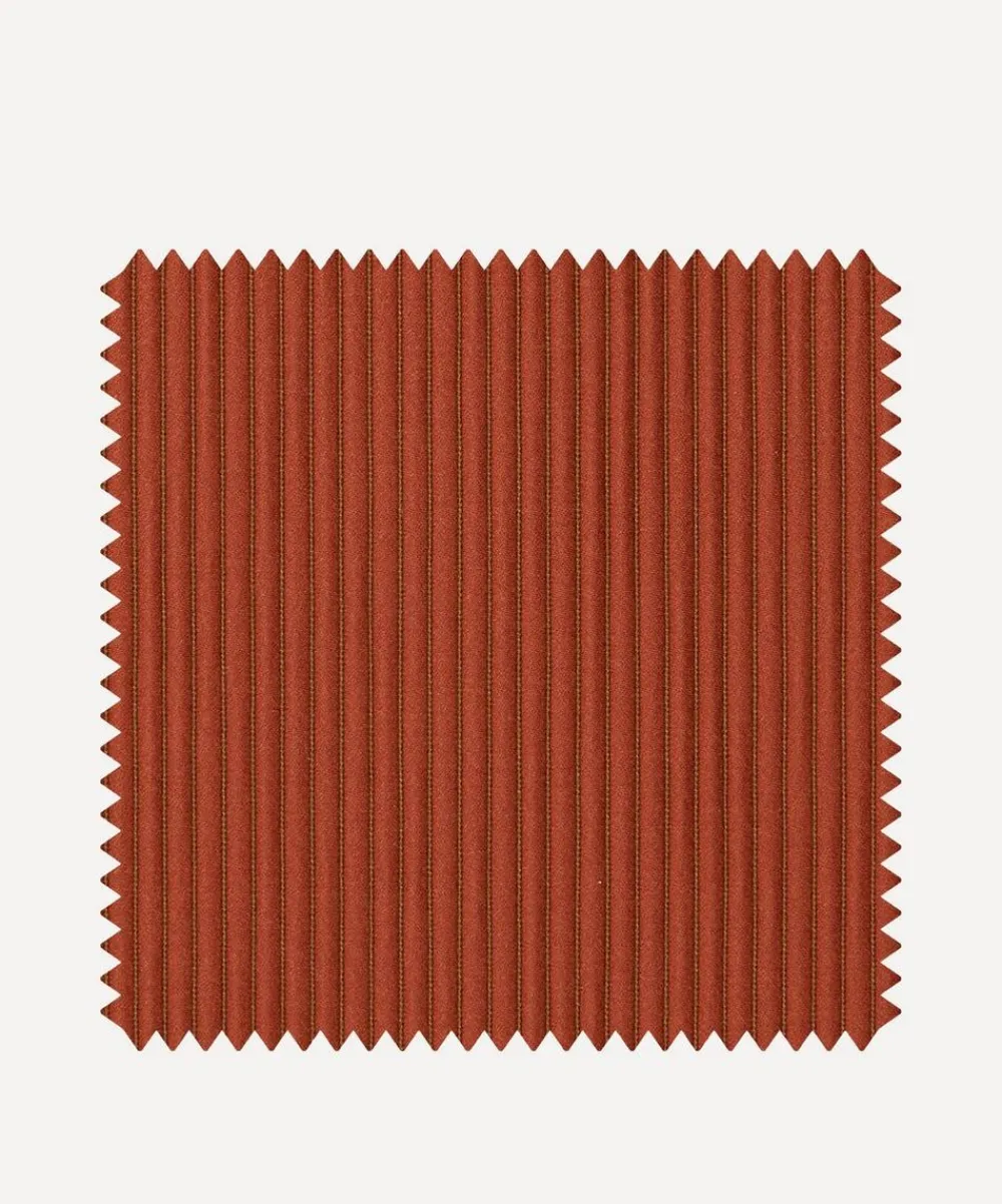 Liberty Interiors Furnishing Fabrics^Fabric Swatch - Ottoman Stripe in Lacquer