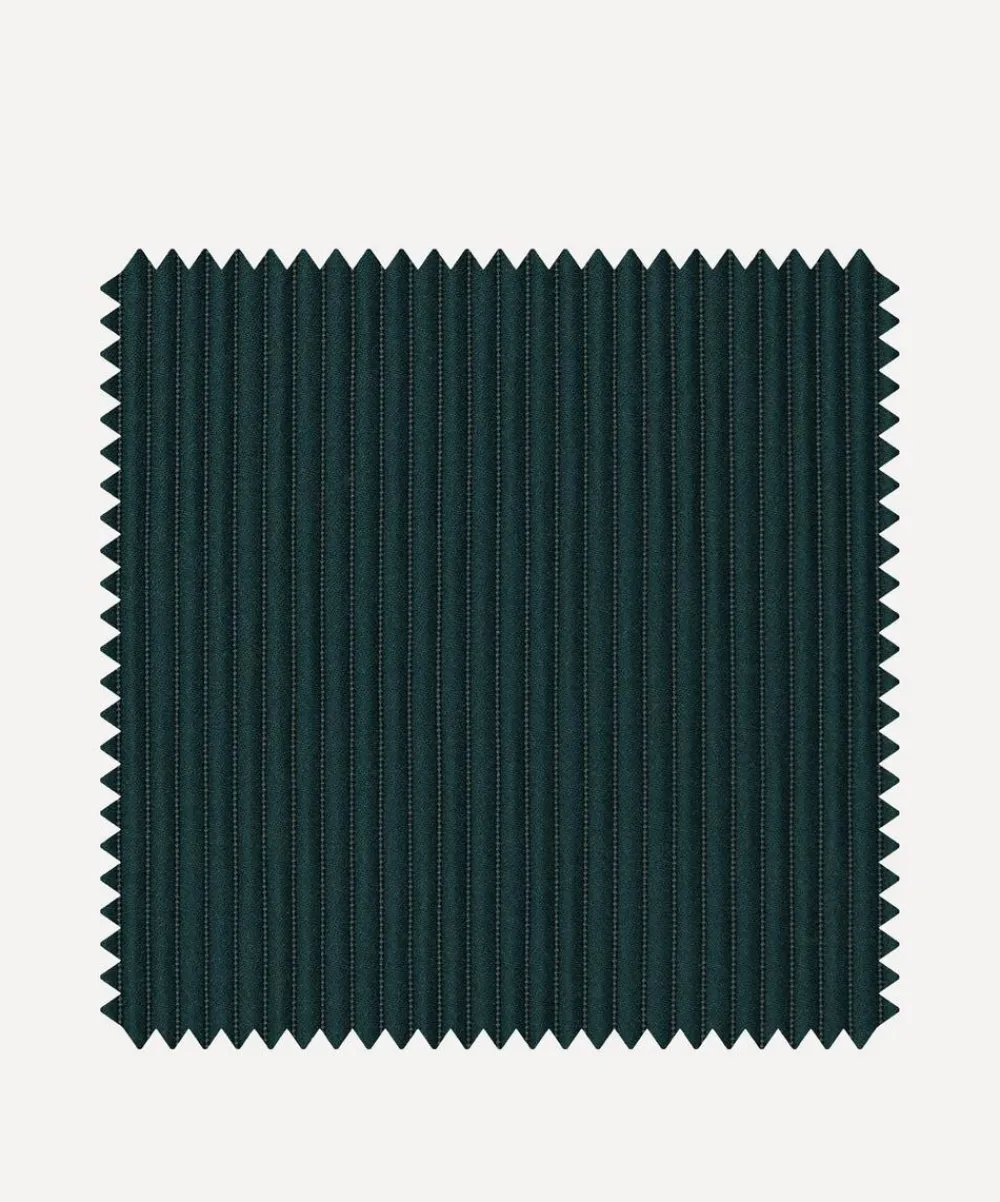 Liberty Interiors Furnishing Fabrics^Fabric Swatch - Ottoman Stripe in Scarab