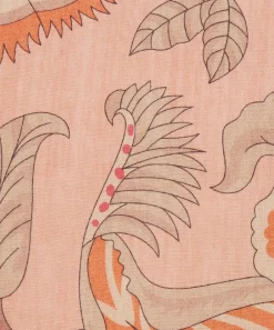 Liberty Interiors Furnishing Fabrics^Fabric Swatch - Palampore Trail Landsdowne Linen in Lacquer