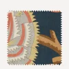 Liberty Interiors Furnishing Fabrics^Fabric Swatch - Palampore Trail Landsdowne Linen in Pewter Blue