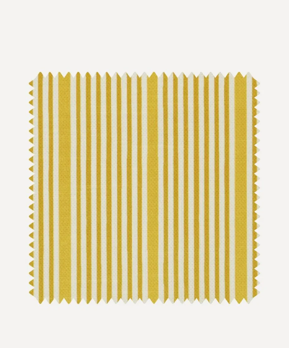 Liberty Interiors Furnishing Fabrics^Fabric Swatch - Park Stripe Cotton in Yarrow