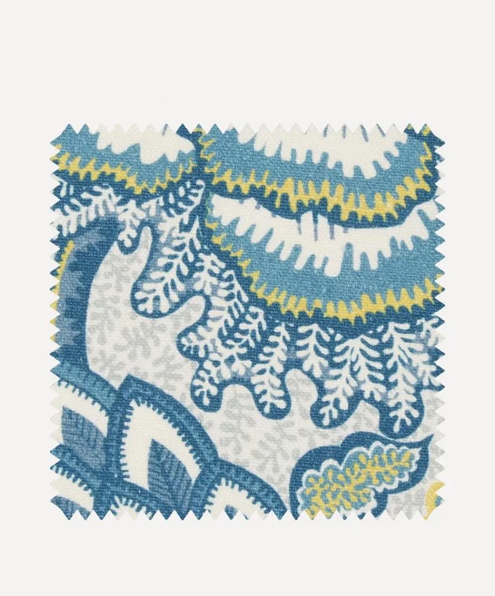 Liberty Interiors Furnishing Fabrics^Fabric Swatch - Patricia Emberton Linen in Lichen
