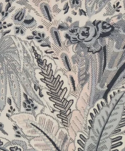 Liberty Interiors Furnishing Fabrics^Fabric Swatch - Persian Voyage Landsdowne Linen in Pewter