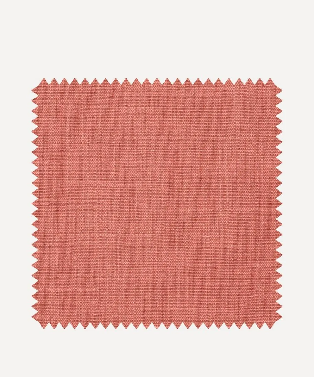 Liberty Interiors Furnishing Fabrics^Fabric Swatch - Plain Lustre Linen in Lacquer