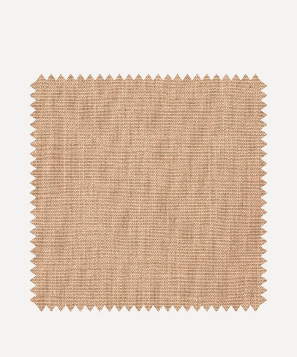 Liberty Interiors Furnishing Fabrics^Fabric Swatch - Plain Lustre Linen in Ointment