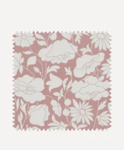 Liberty Interiors Furnishing Fabrics^Fabric Swatch - Poppy Grace Cotton in Slipper