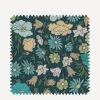 Liberty Interiors Furnishing Fabrics^Fabric Swatch - Poppy Meadowfield Cotton in Scarab