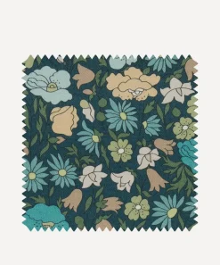 Liberty Interiors Furnishing Fabrics^Fabric Swatch - Poppy Meadowfield Cotton in Scarab