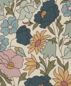 Liberty Interiors Furnishing Fabrics^Fabric Swatch - Poppy Meadowfield Landsdowne Linen in Lichen