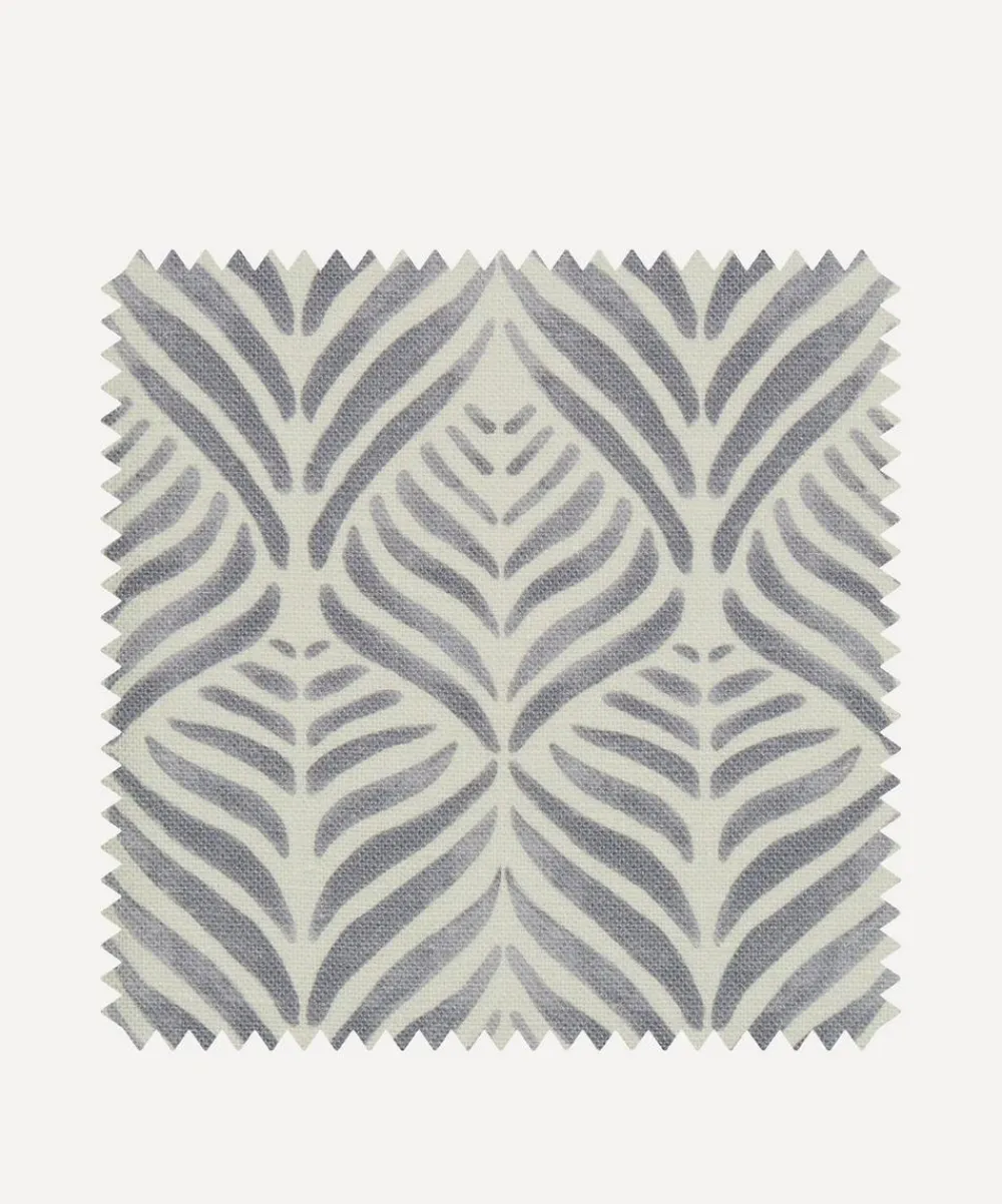 Liberty Interiors Furnishing Fabrics^Fabric Swatch - Quill Landsdowne Linen in Pewter