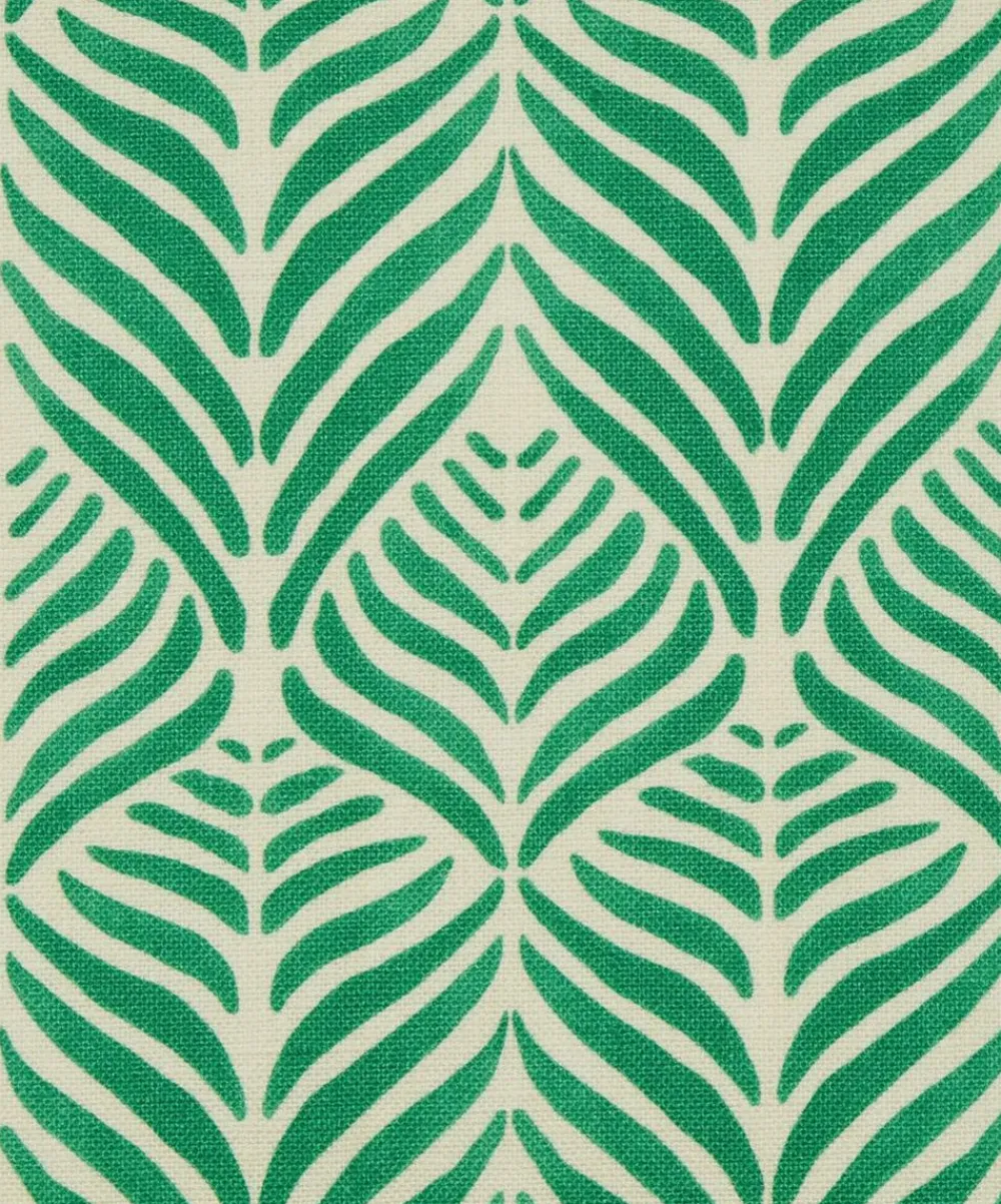 Liberty Interiors Furnishing Fabrics^Fabric Swatch - Quill Landsdowne Linen in Jade