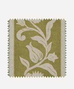 Liberty Interiors Furnishing Fabrics^Fabric Swatch - Sambourne Stripe in Kelp
