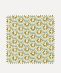 Liberty Interiors Furnishing Fabrics^Fabric Swatch - Scallop Spot Cotton in Fennel