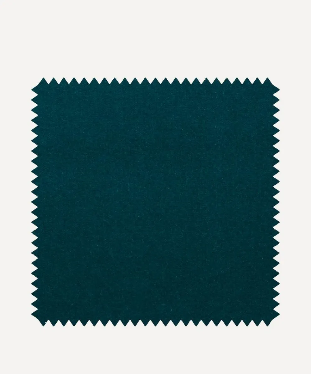 Liberty Interiors Furnishing Fabrics^Fabric Swatch - Scarab Plain Cotton Velvet