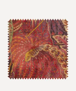 Liberty Interiors Furnishing Fabrics^Fabric Swatch - Shand Voyage Vintage Velvet in Lacquer