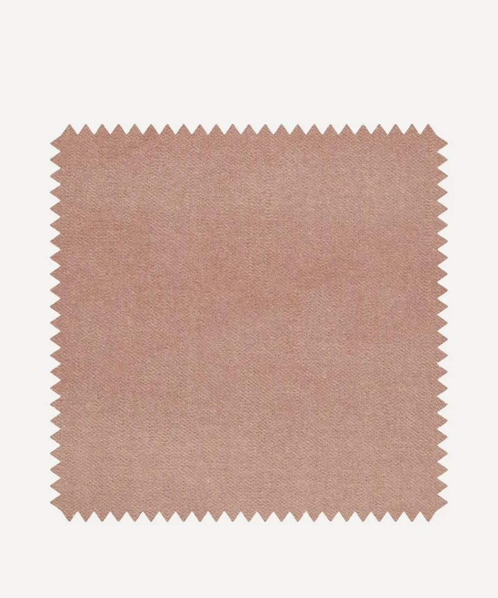 Liberty Interiors Furnishing Fabrics^Fabric Swatch - Slipper Plain Cotton Velvet
