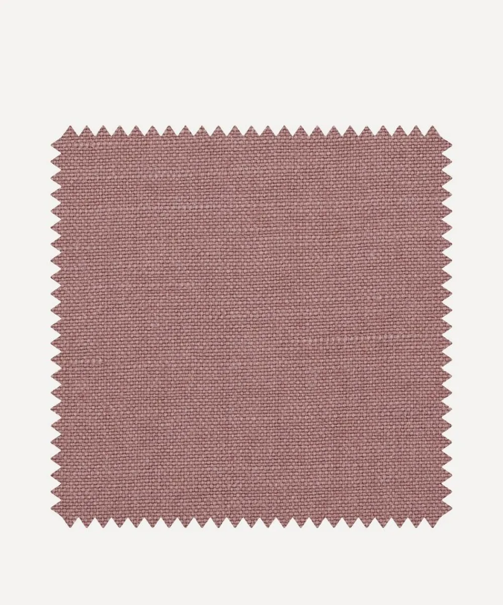 Liberty Interiors Furnishing Fabrics^Fabric Swatch - Sloe Plain Emberton Linen
