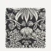 Liberty Interiors Furnishing Fabrics^Fabric Swatch - Strawberry Meadowfield Vintage Velvet in Pewter Dark