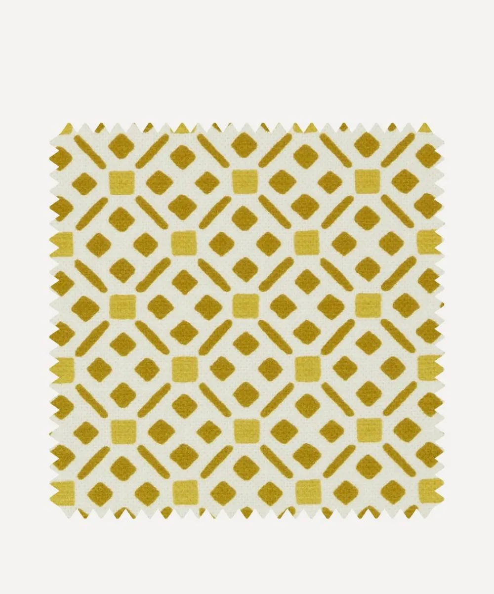 Liberty Interiors Furnishing Fabrics^Fabric Swatch - Tapestry Trellis Cotton in Yarrow