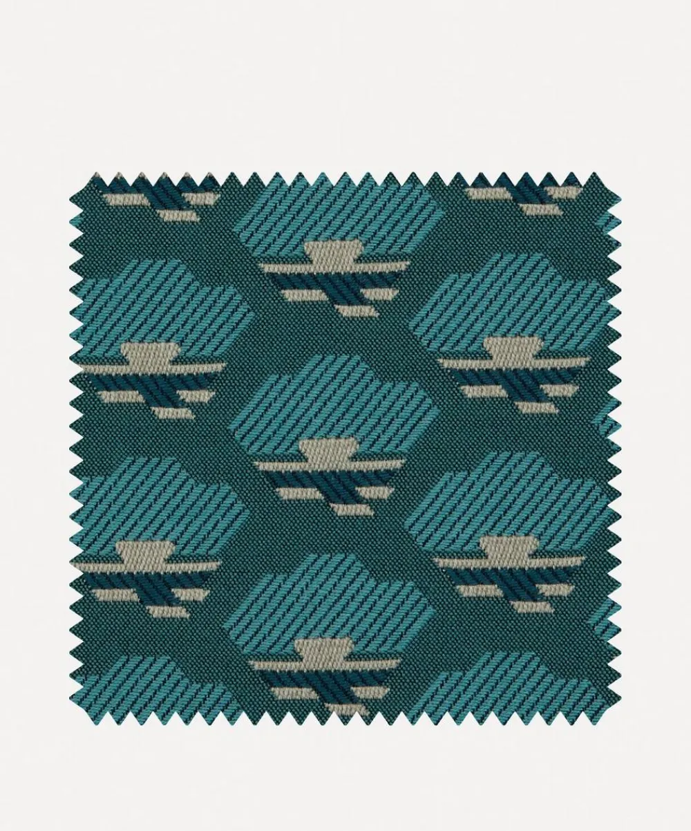 Liberty Interiors Furnishing Fabrics^Fabric Swatch - Torben in Blue Jay