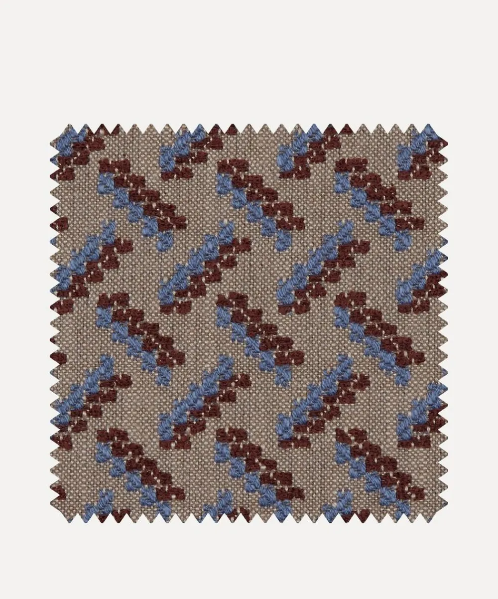 Liberty Fabrics Furnishing Fabrics^Fabric Swatch - Tudor Brick in Bunting