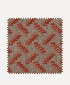 Liberty Fabrics Furnishing Fabrics|Furnishing Fabrics^Fabric Swatch - Tudor Brick in Lacquer