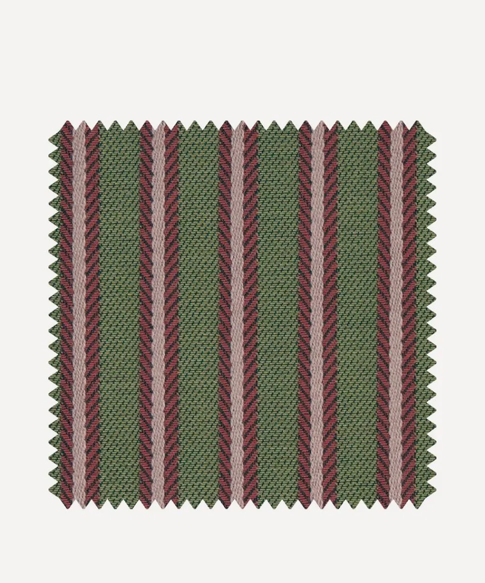 Liberty Interiors Furnishing Fabrics|Furnishing Fabrics^Fabric Swatch - Twill Stripe in Lacquer