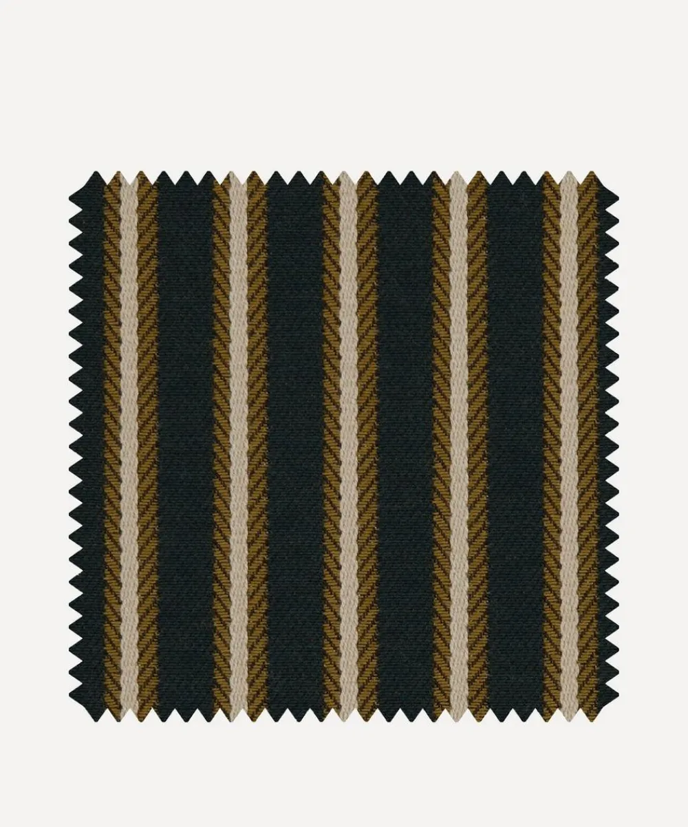 Liberty Interiors Furnishing Fabrics^Fabric Swatch - Twill Stripe in Quartz